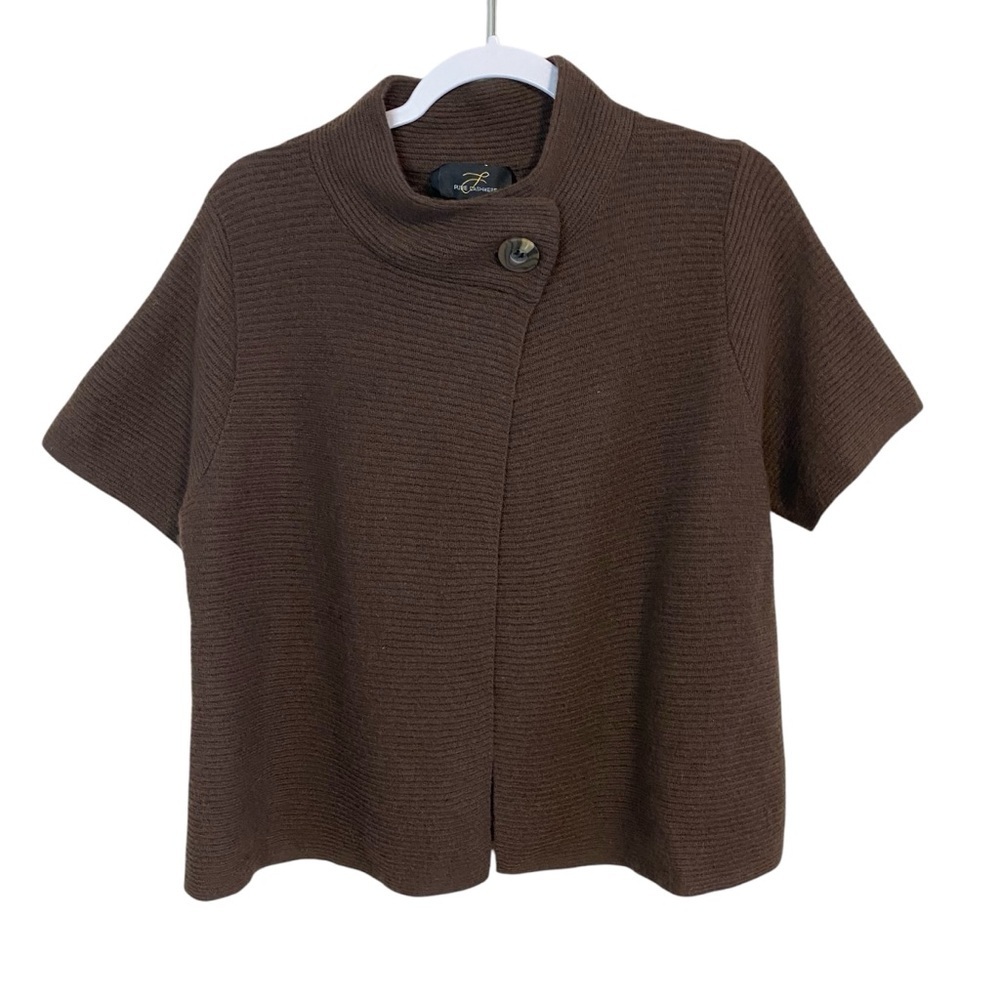 L Pure Cashmere - Purple Cowl Neck Sweater - XL